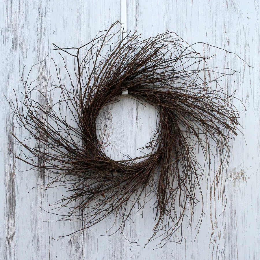 Wispy Natural Birch Twig Everyday Wreath Base