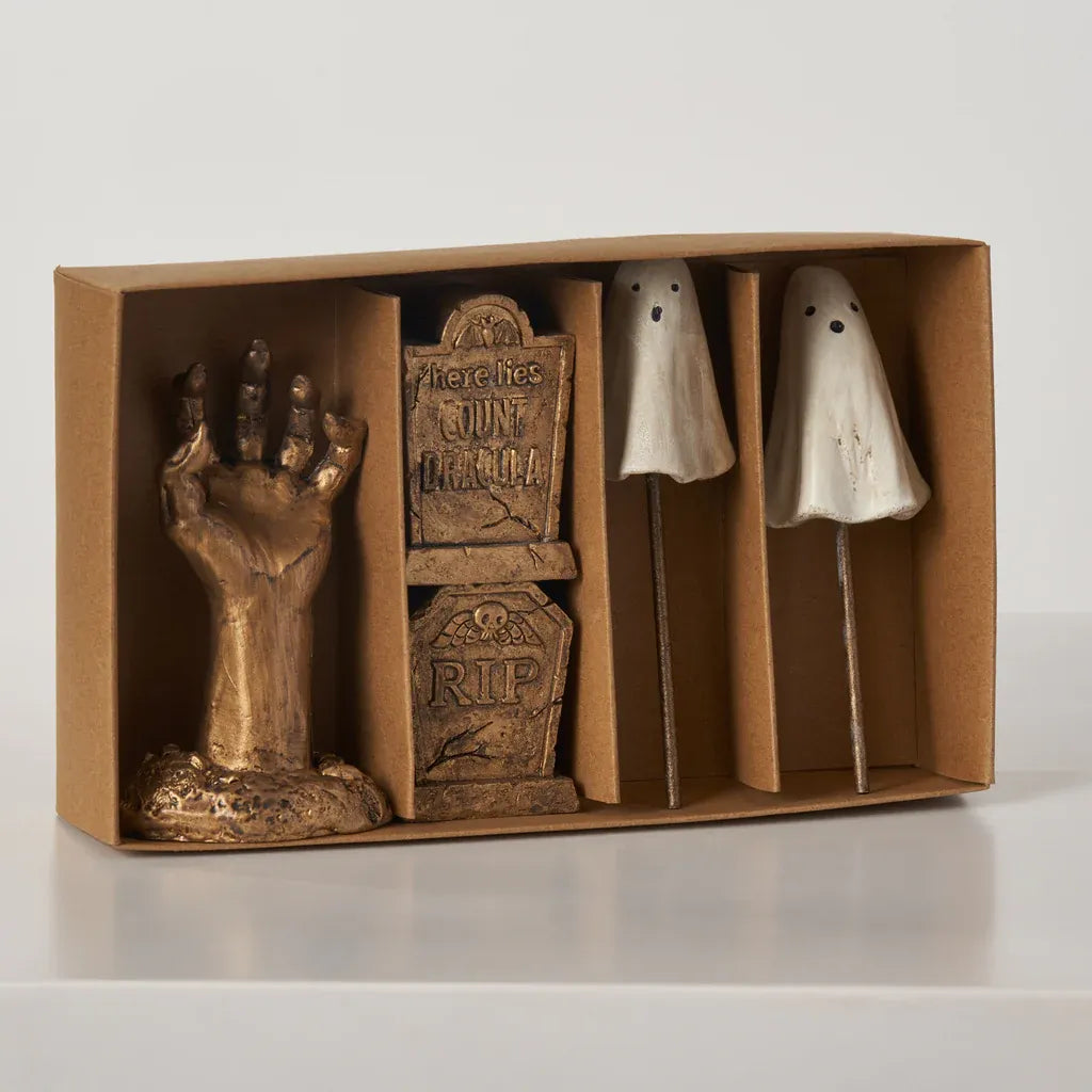 Haunted Boneyard Charcuterie Accessory Figurines