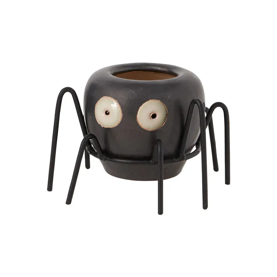 Wicked Cute Ceramic Spider Halloween Budvase Decor