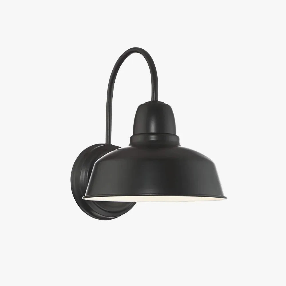 Alessio black outdoor wall light