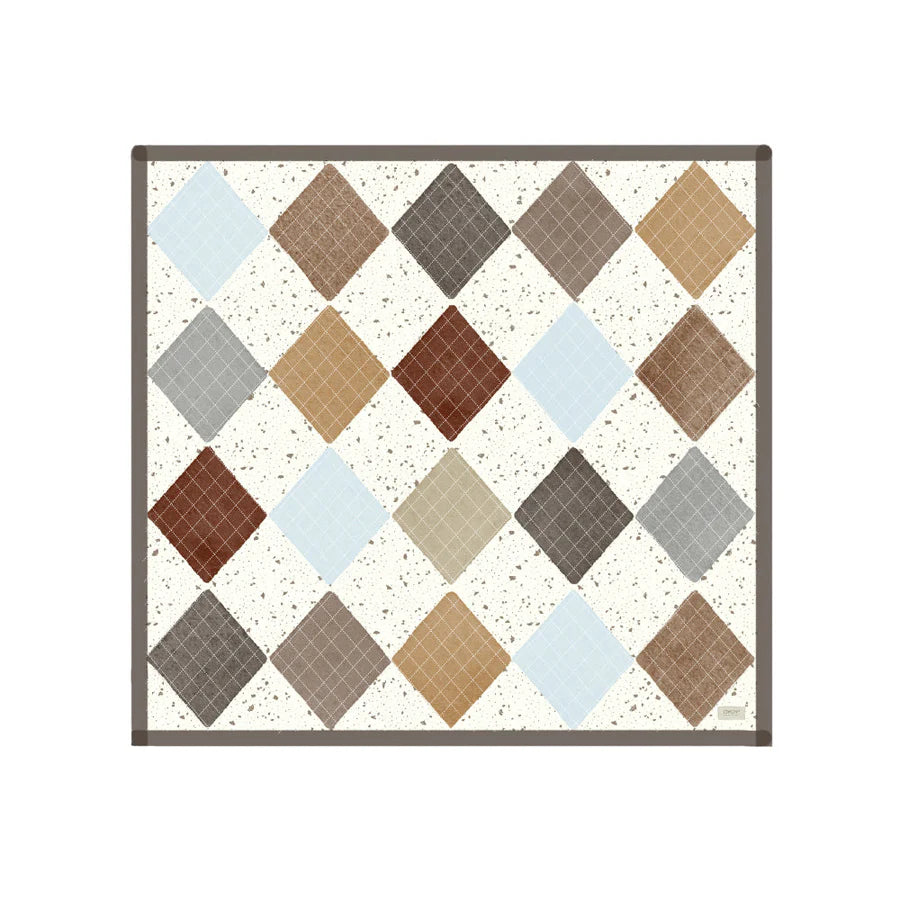 Quilted Aya Wall Rug - Large - Brown