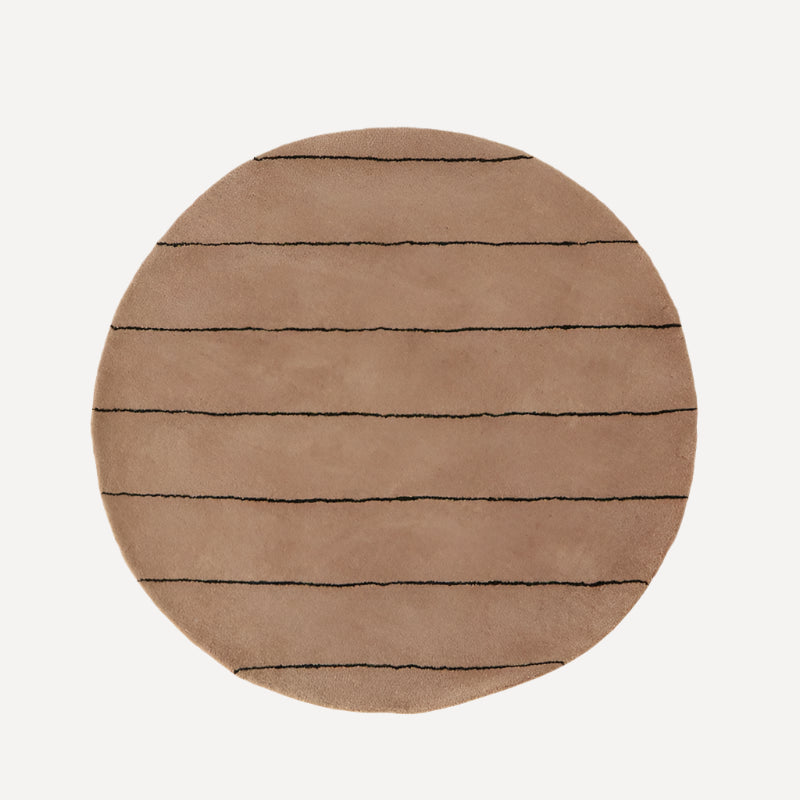 Striped Circle Rug