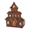 Spooky Ceramic Ghost Haunted House Luminary Candle
