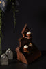 Spooky Ceramic Ghost Haunted House Luminary Candle