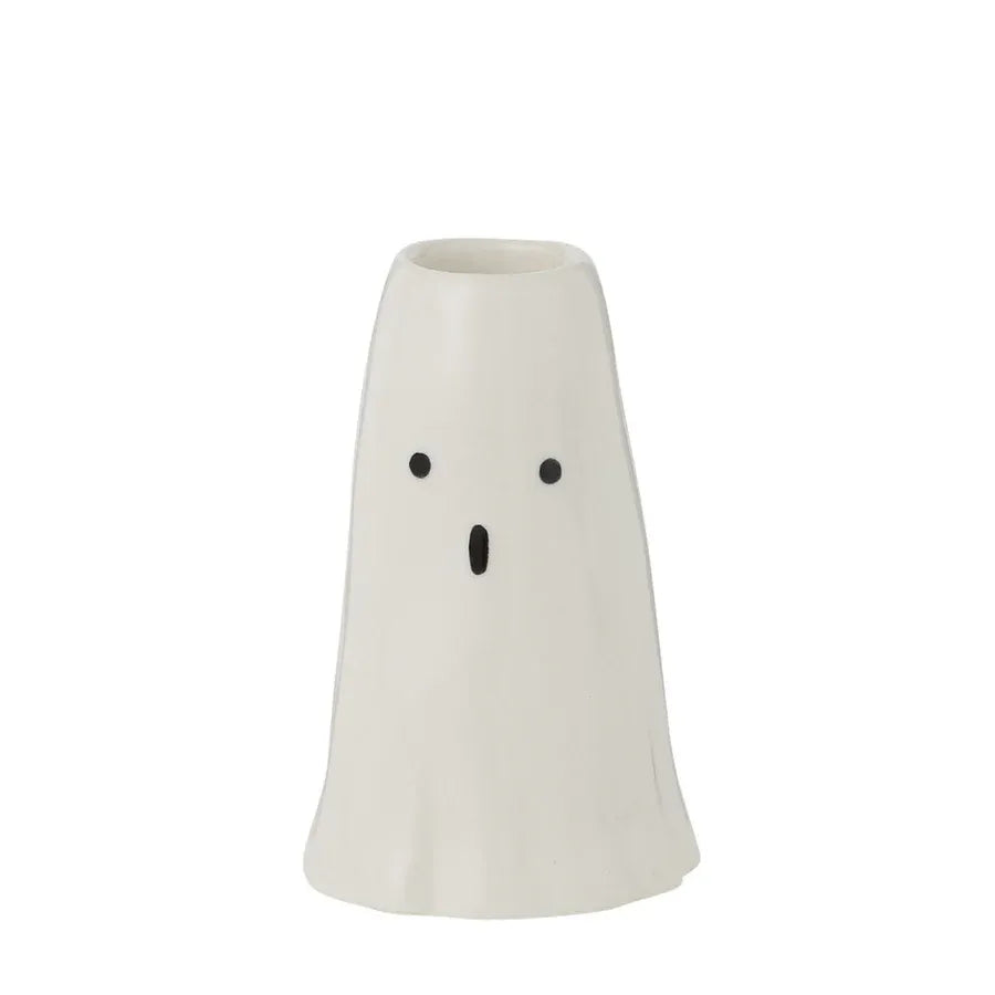 Phantom Collection Ceramic White Ghost Candleholder