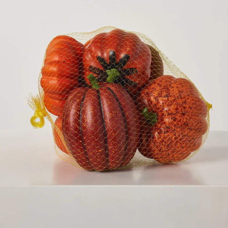 Rust Orange Pumpkin- Set of 8