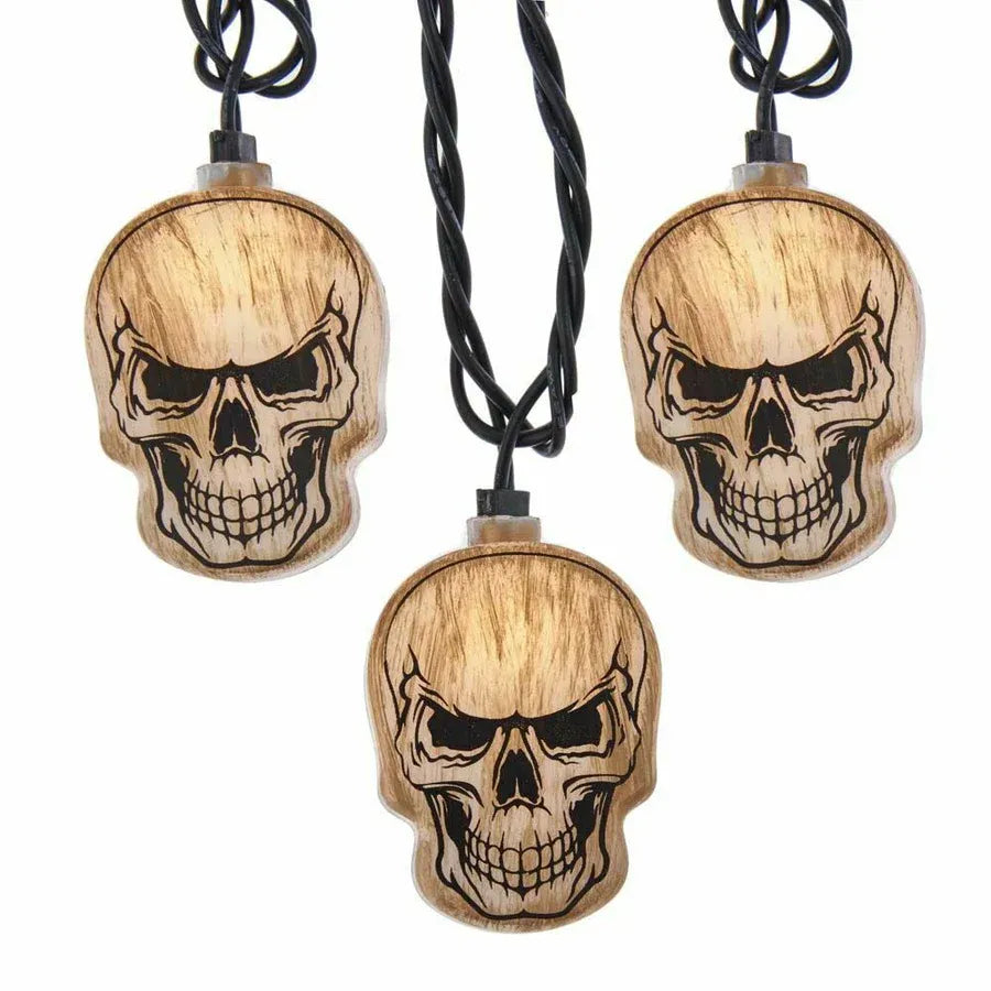 Halloween Spooky Skull Head Indoor Outdoor Light String