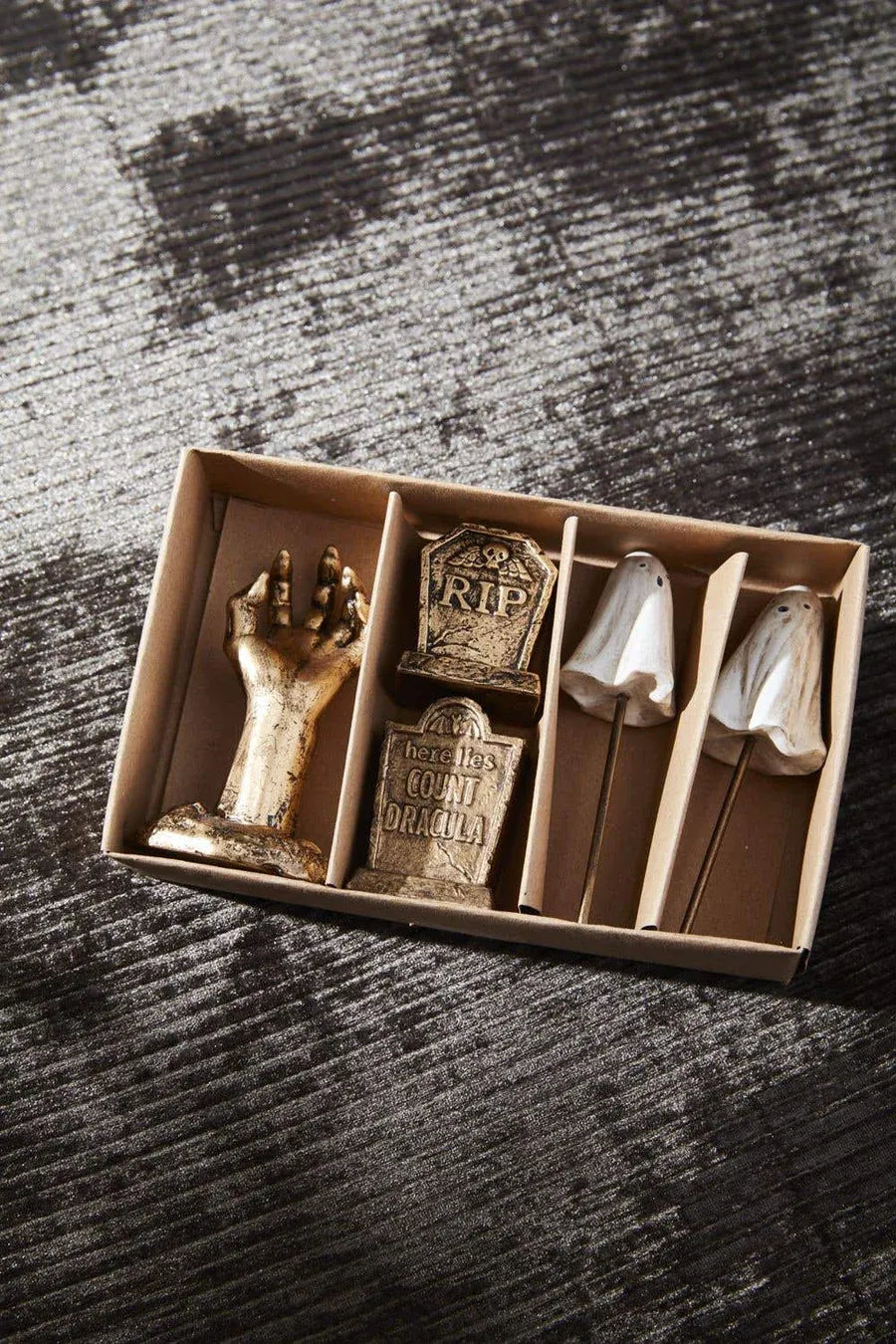 Haunted Boneyard Charcuterie Accessory Figurines
