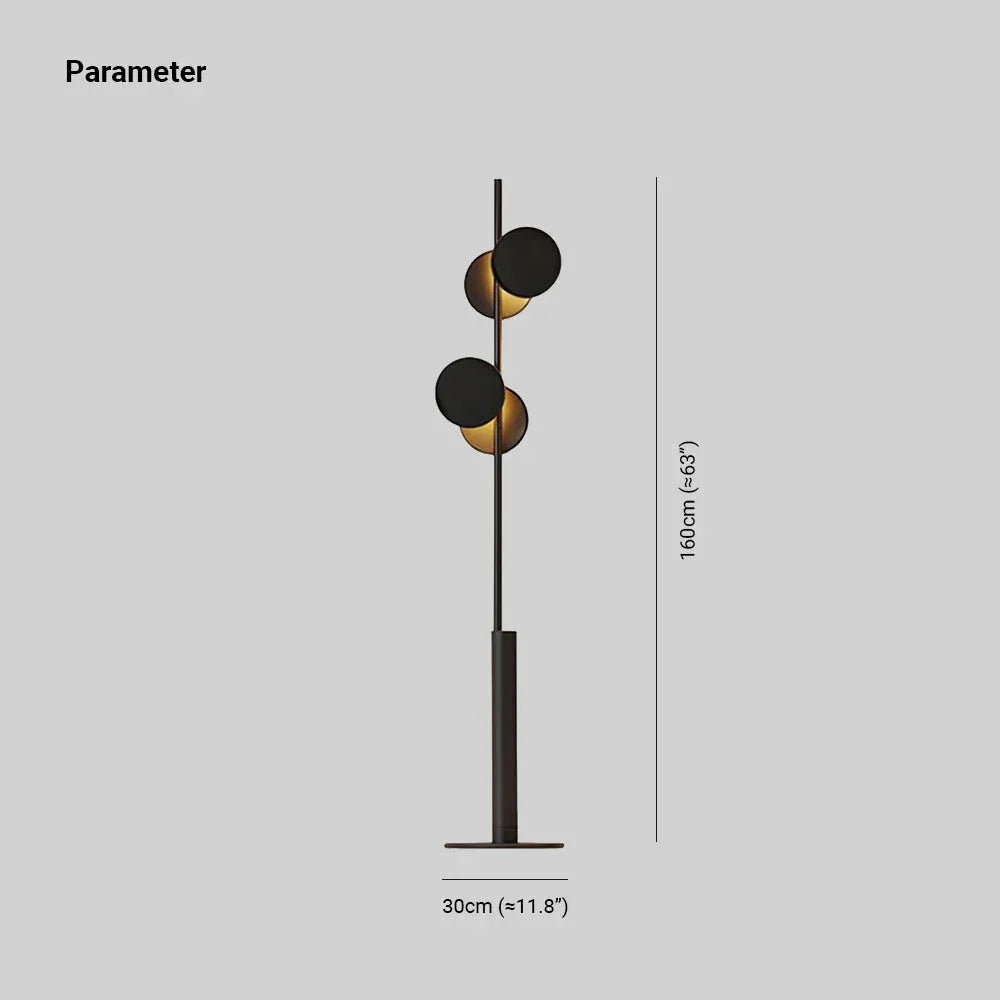 Salgado floor lamp, metal