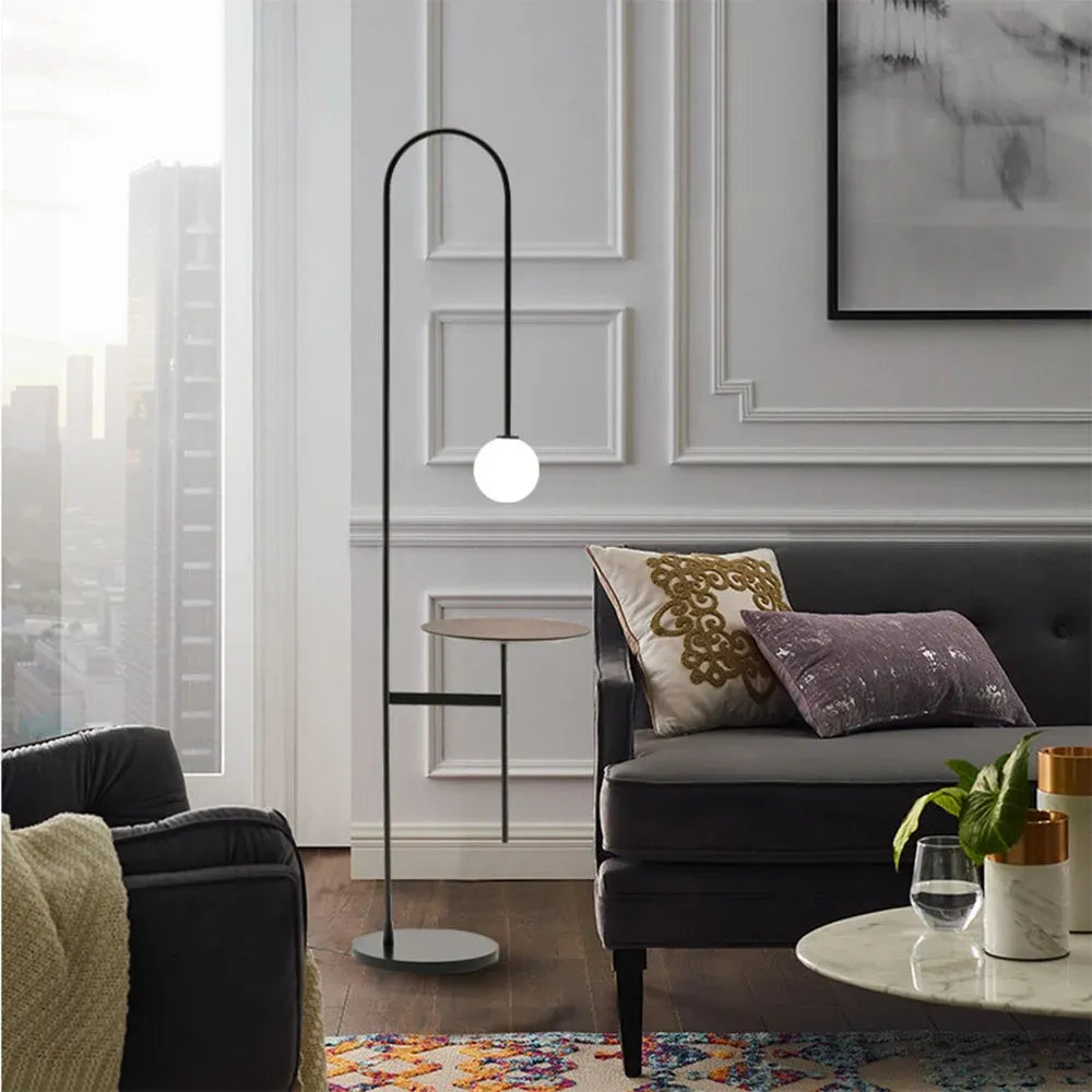 Valentina bedside table floor lamp
