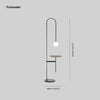 Valentina bedside table floor lamp
