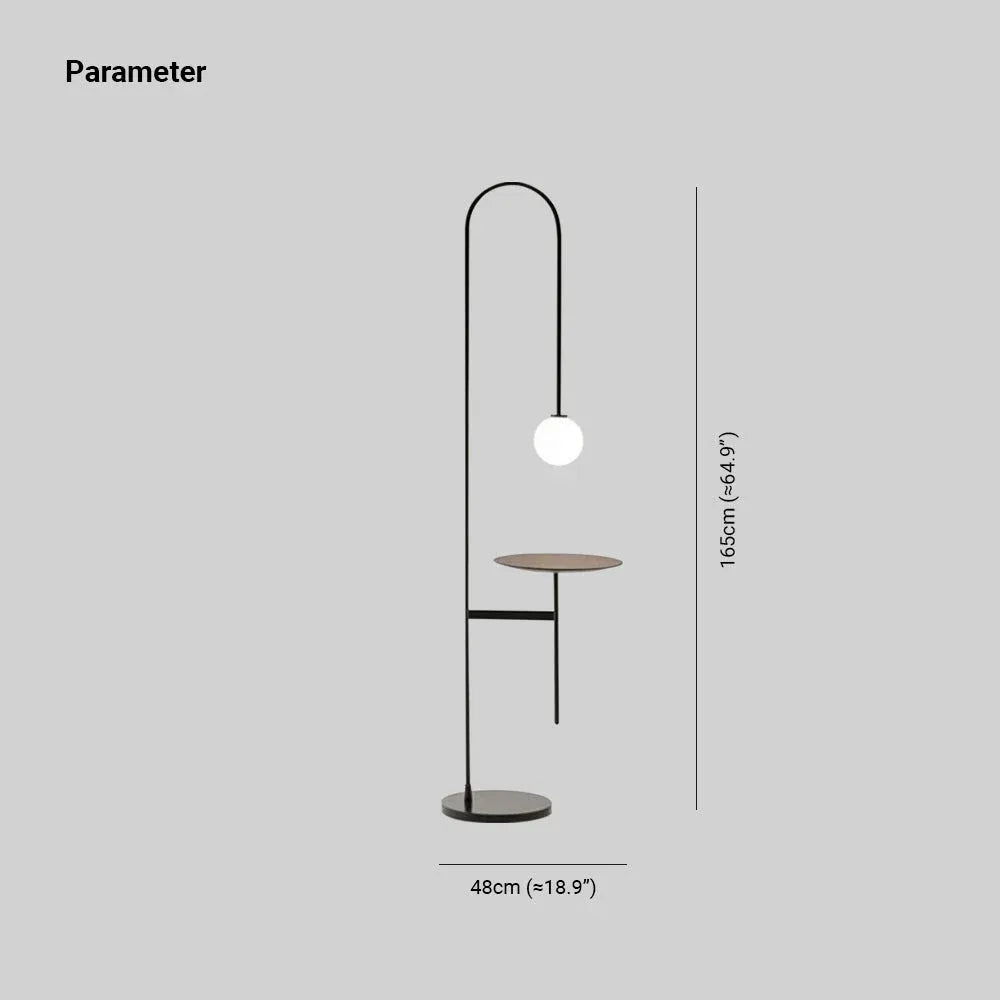 Valentina bedside table floor lamp
