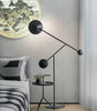 Avi floor lamp, 2 lights, metal