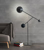 Avi floor lamp, 2 lights, metal