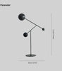 Avi floor lamp, 2 lights, metal