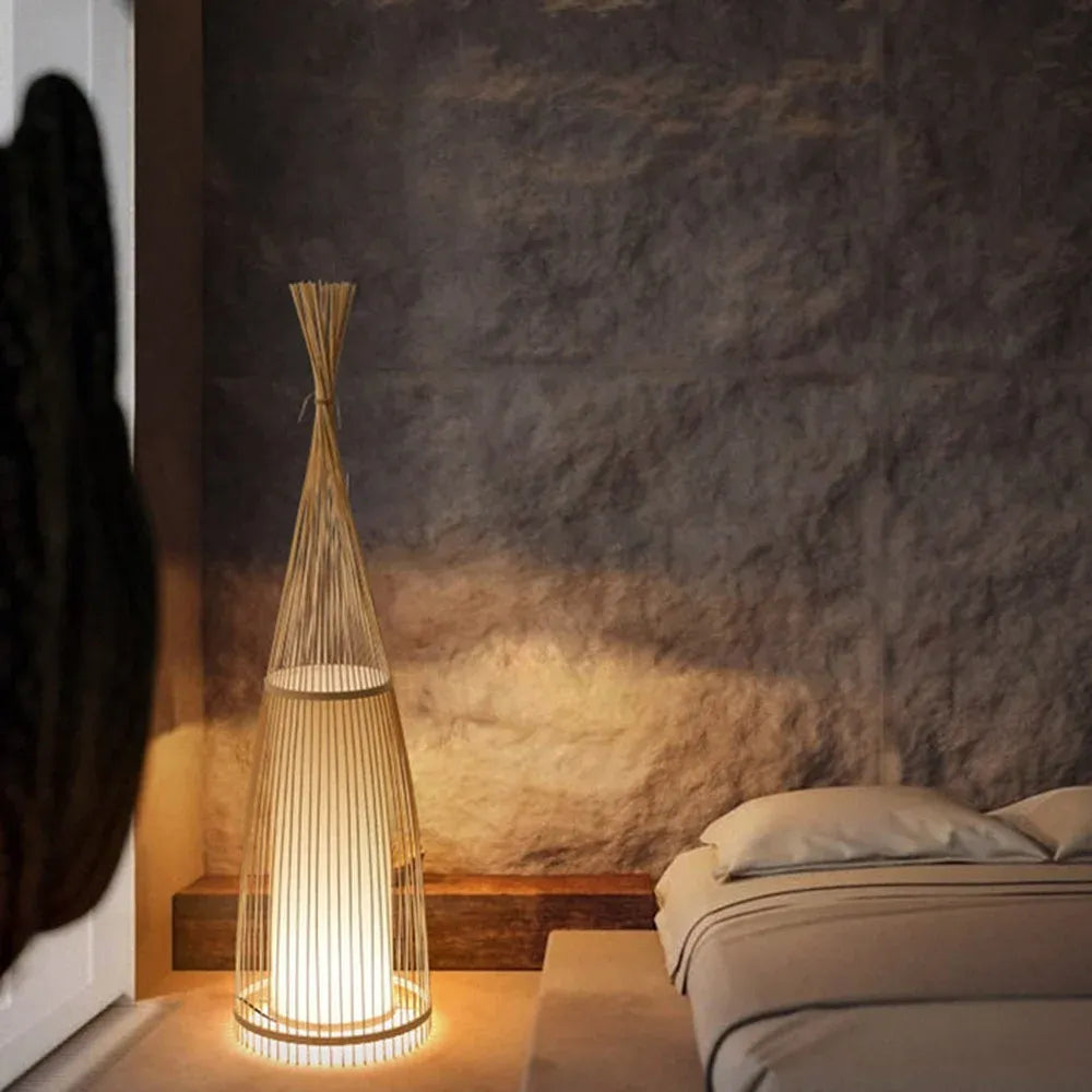 Ozawa wooden floor lamp