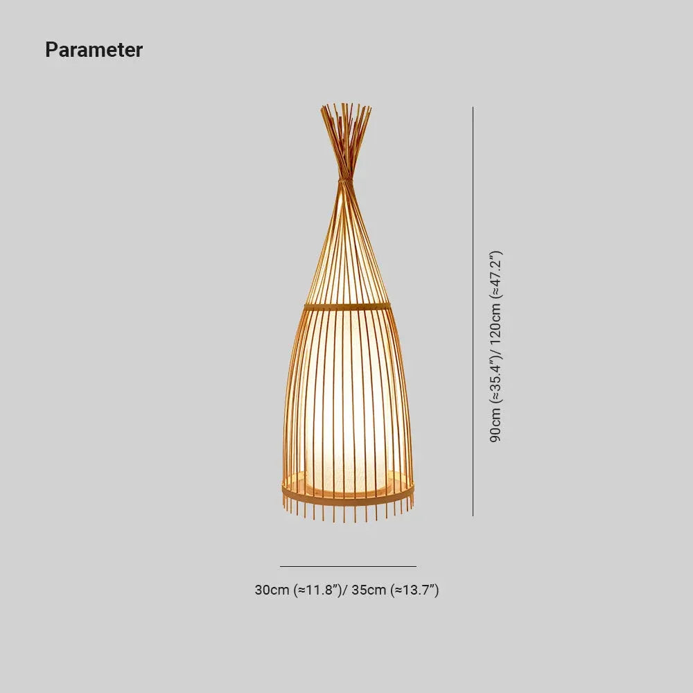 Ozawa wooden floor lamp