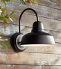 Alessio black outdoor wall light