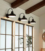 Alessio black outdoor wall light