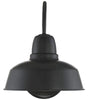 Alessio black outdoor wall light