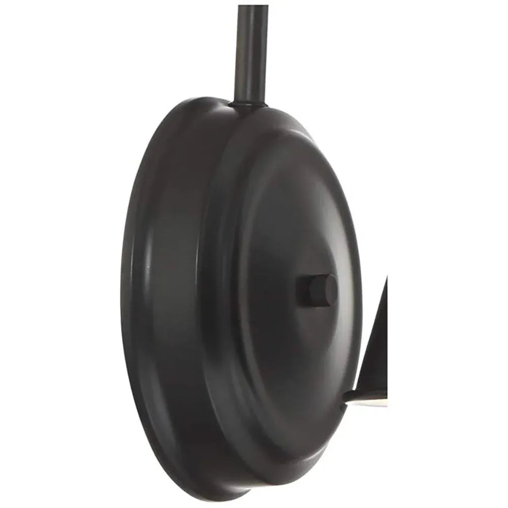 Alessio black outdoor wall light