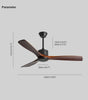 Haydn ceiling fan with lighting