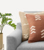 Chevron hand-tufted pillow
